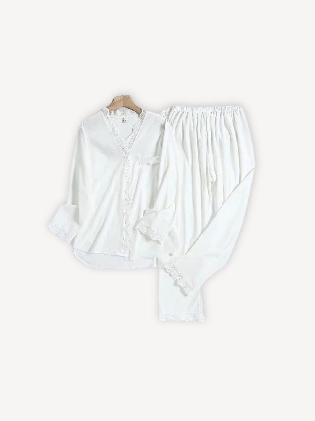 Ensemble pyjama velours | Femme Blanc / M