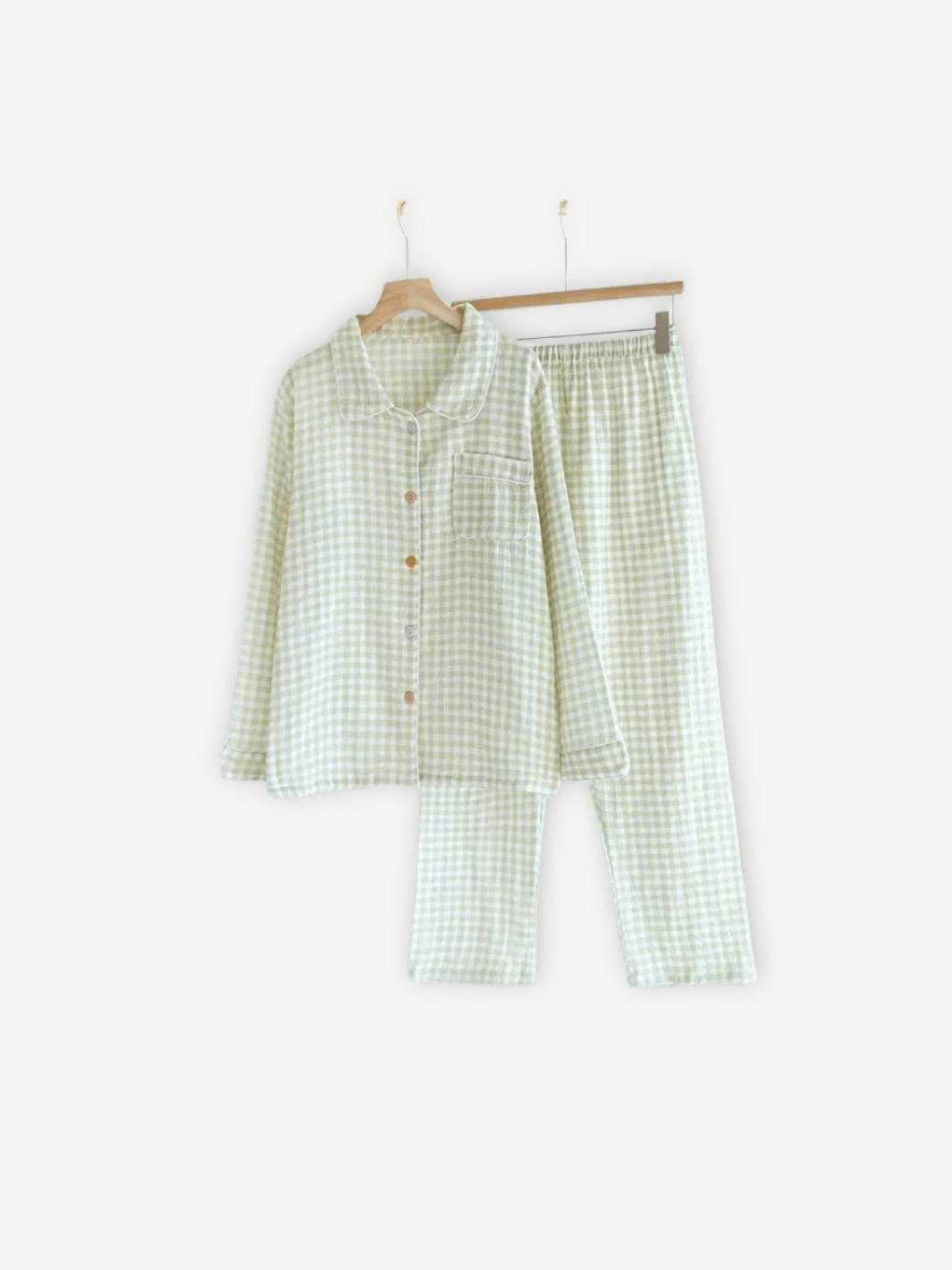 Pyjama quadrillé | Femme Vert / M