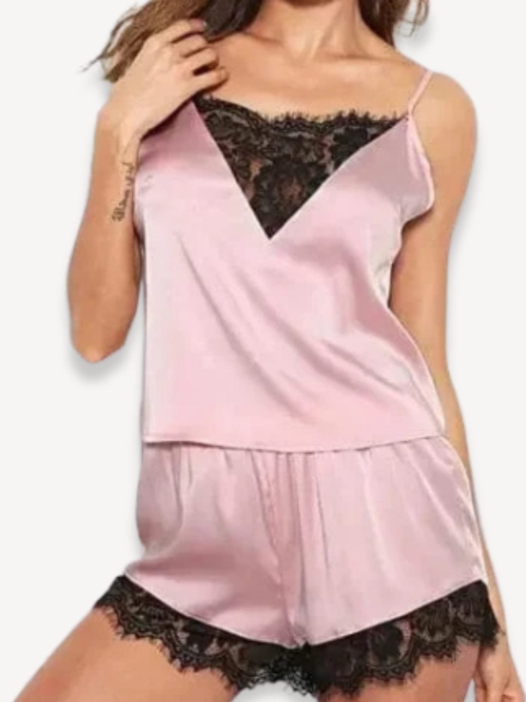 Ensemble de pyjama femme | Satin Rose / S