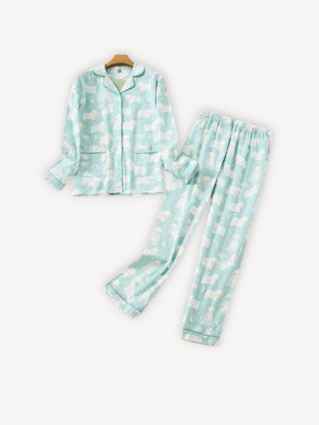 Ensemble Pyjama | Cocooning Flanel Vert / S