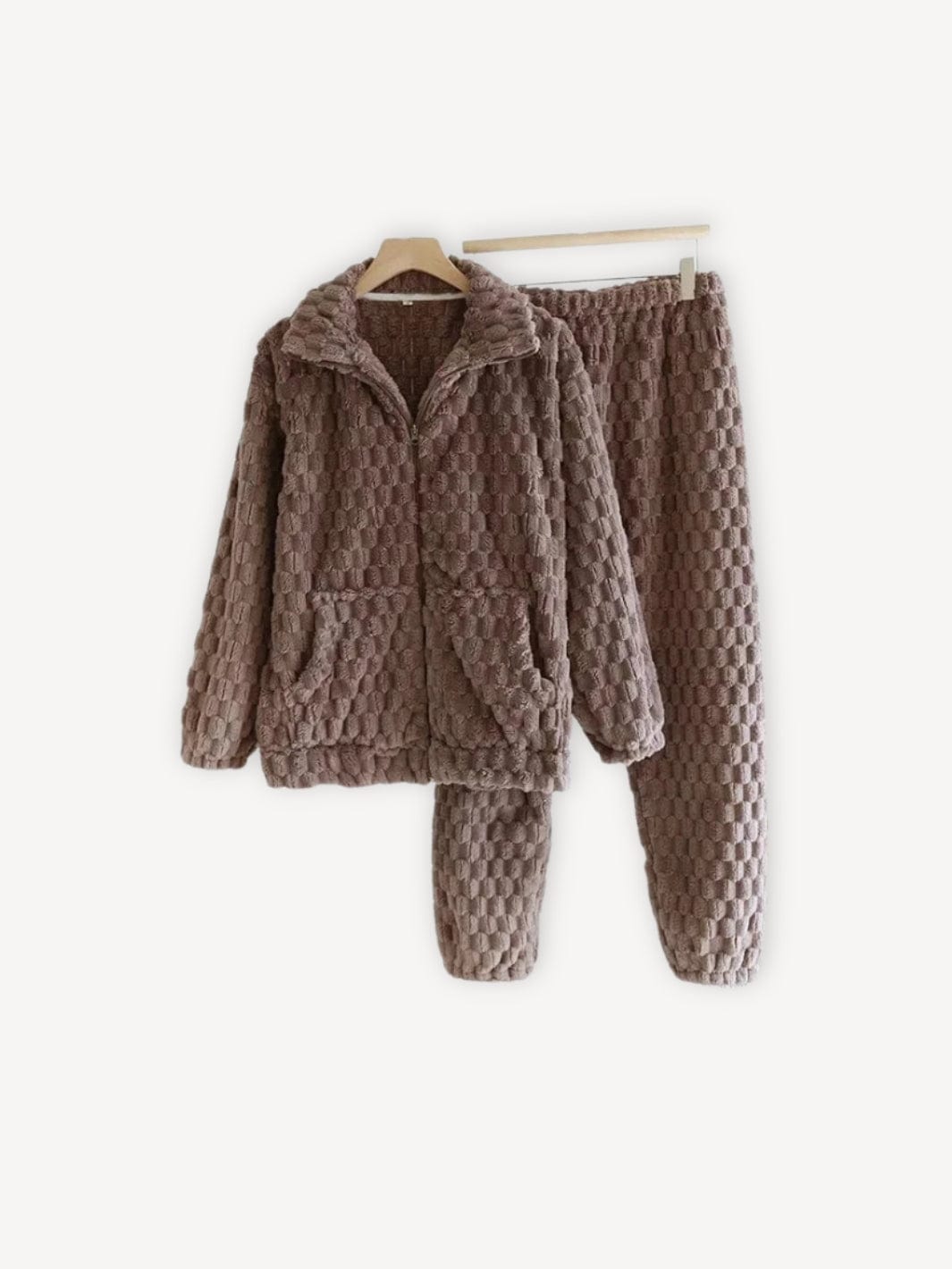 Ensemble pyjama côtelé | Femme Marron / M