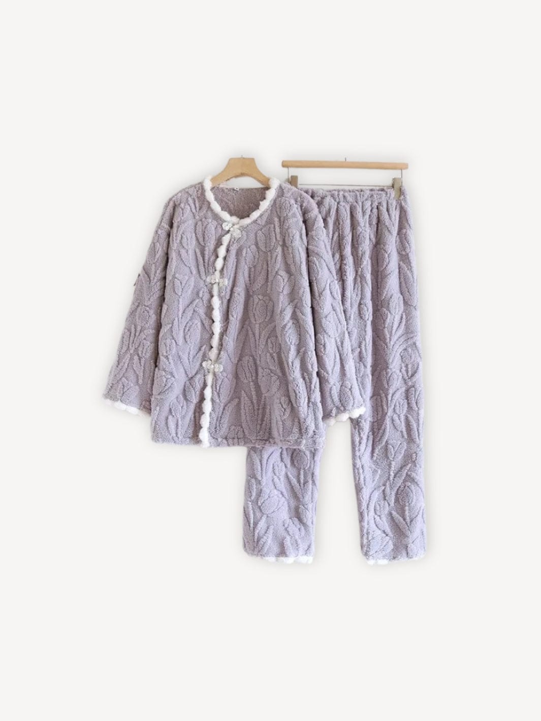 Ensemble pyjama femme | Fleurs Mauve / S