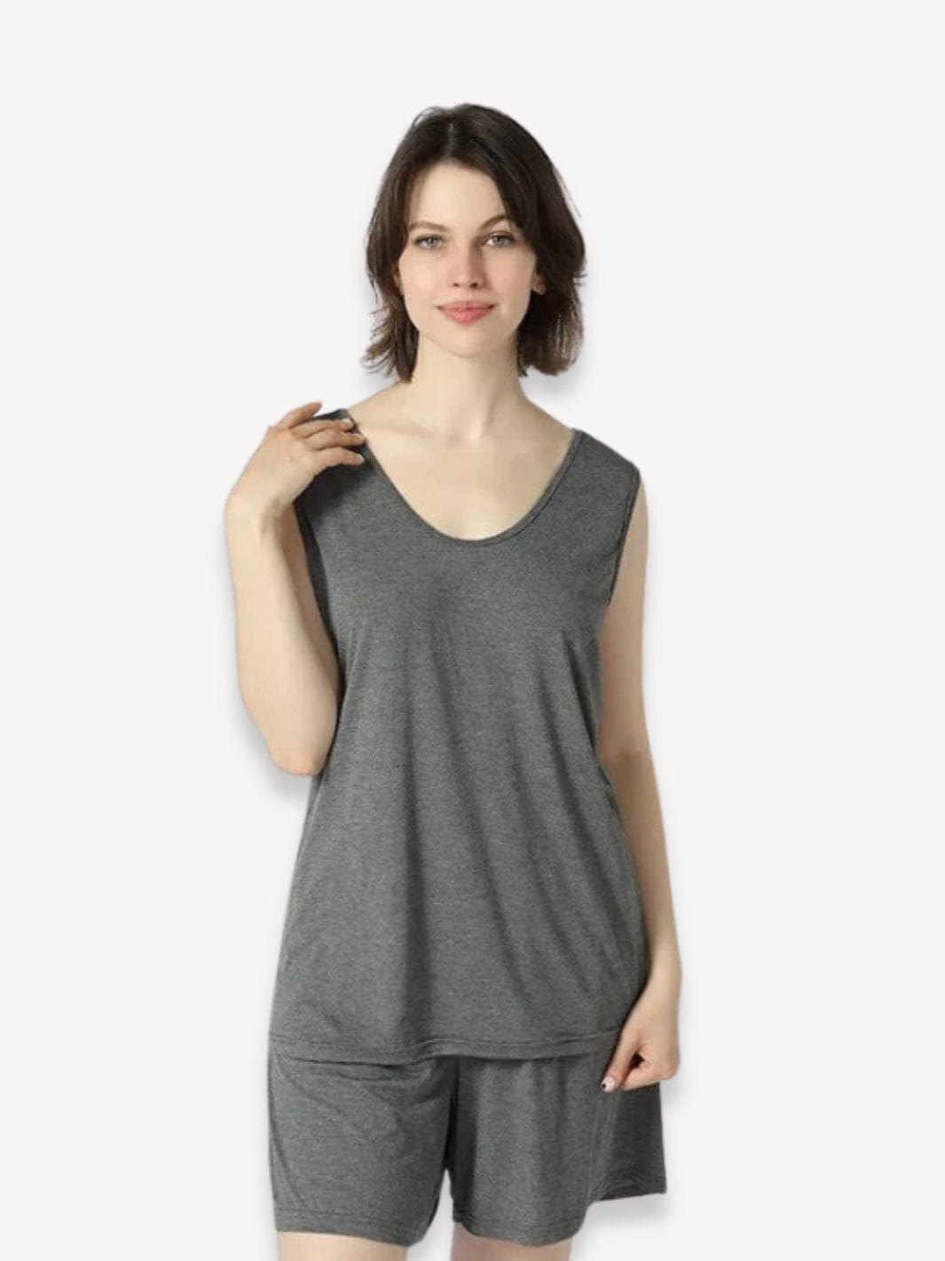 Ensemble pyjama femme | Grande taille Gris / XXL