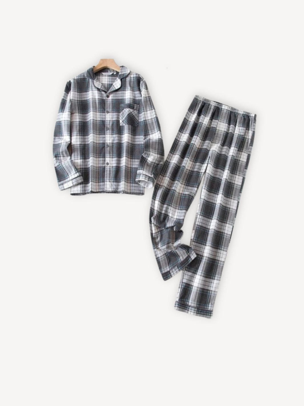 Ensemble pyjama flanelle | Femme Gris / S