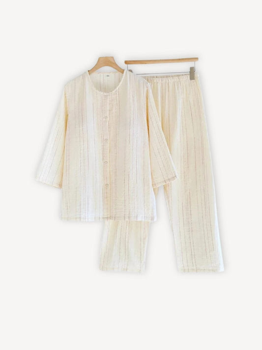 Ensemble pyjama flanelle | Femme Jaune / S