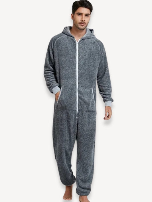 Ensemble pyjama polaire | Homme Gris / S