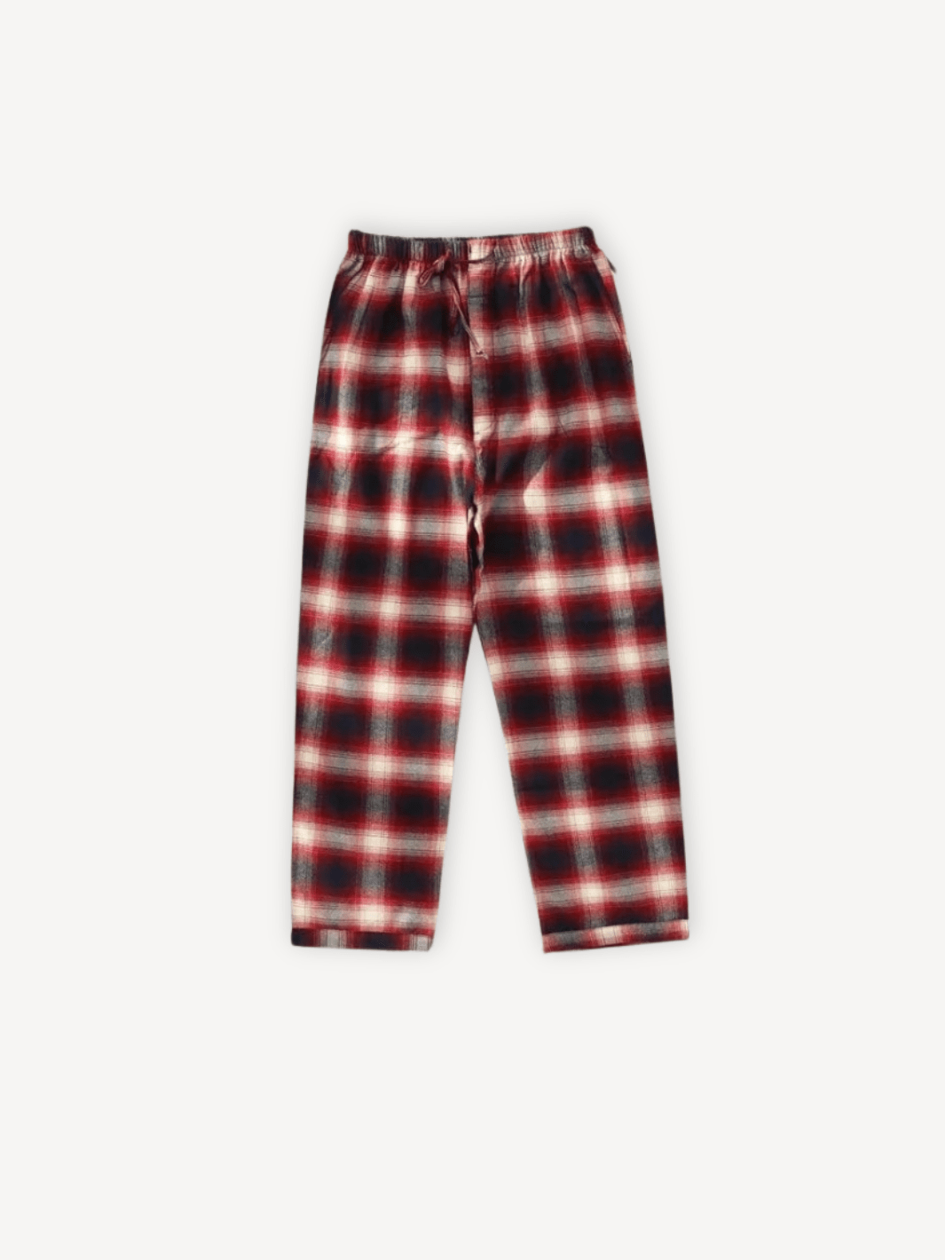 Pantalon pyjama carreaux rouges | Homme Rouge | Blanc / XL