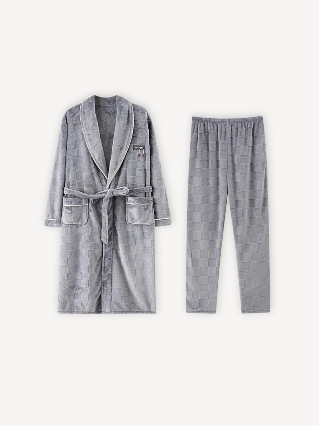 Pyjama carreaux | Homme Gris / L