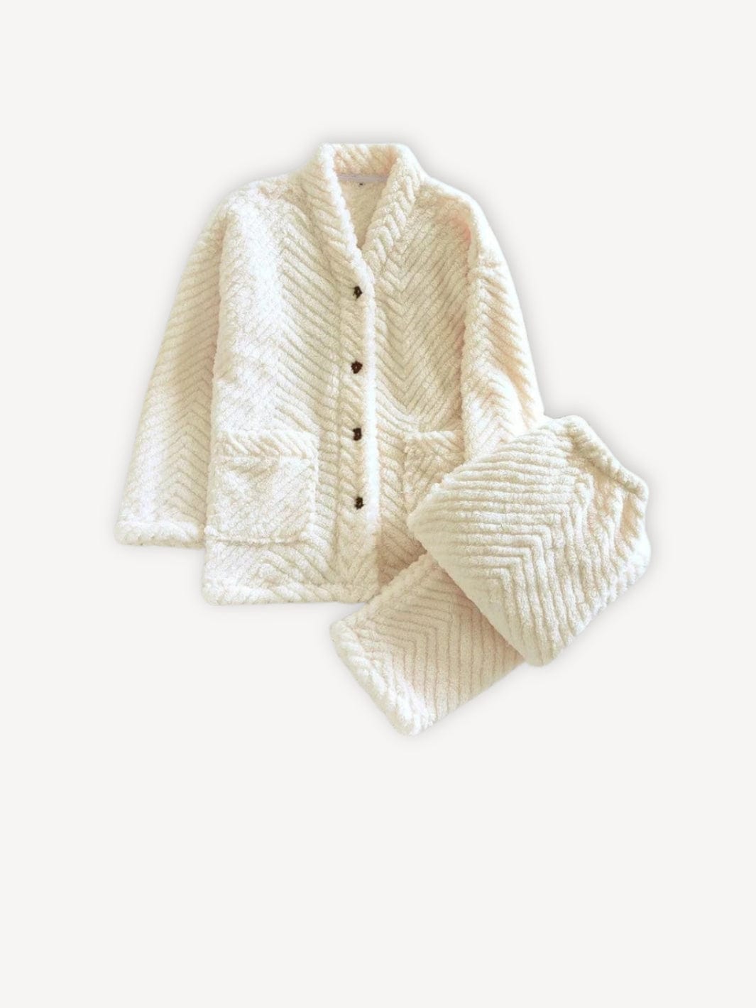 Pyjama chaud | Hiver Blanc / M