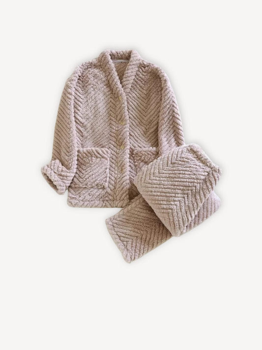 Pyjama chaud | Hiver Mauve / M