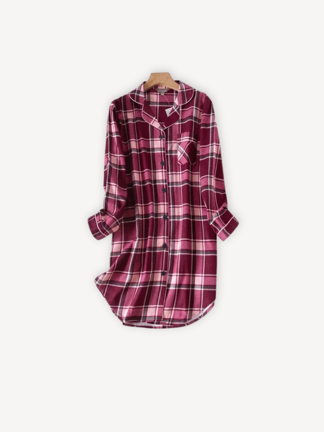 Pyjama chemise longue | Femme Rose | Mauve / XL