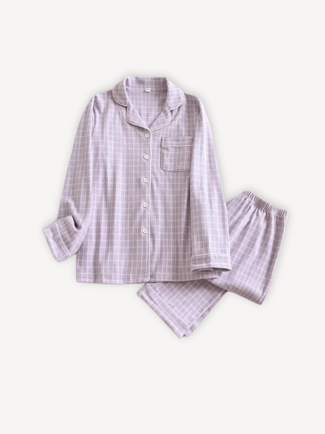 Pyjama corda | Couple Mauve pour elle / M