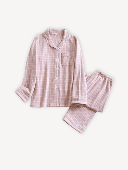 Pyjama corda | Couple Rose pour elle / M