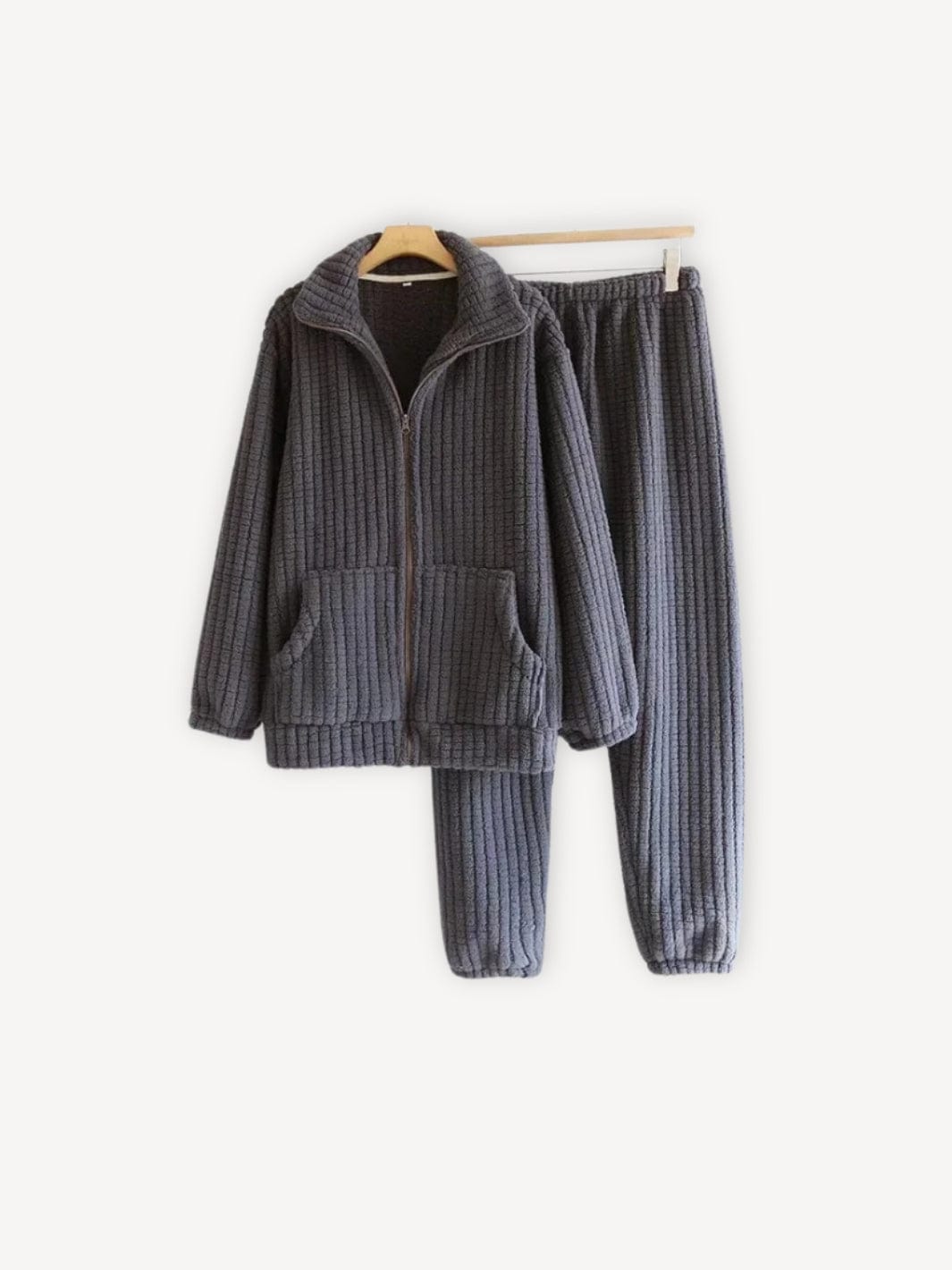 Pyjama côtelé | Femme Gris / S