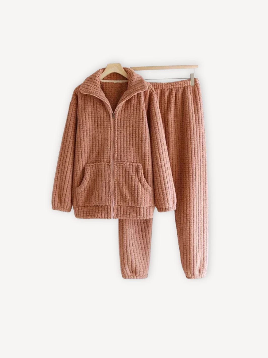 Pyjama côtelé | Femme Orange / S