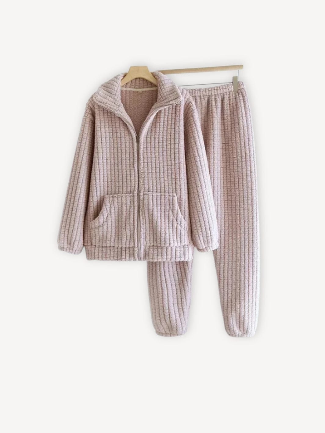 Pyjama côtelé | Femme Rose / S