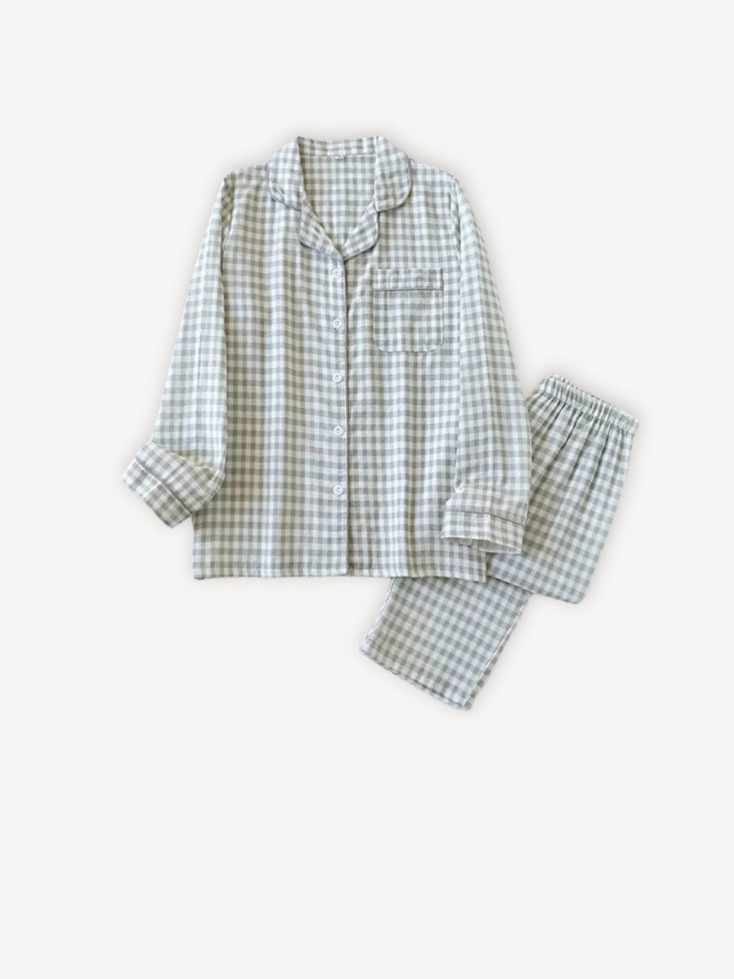 Pyjama | En damier Gris / M