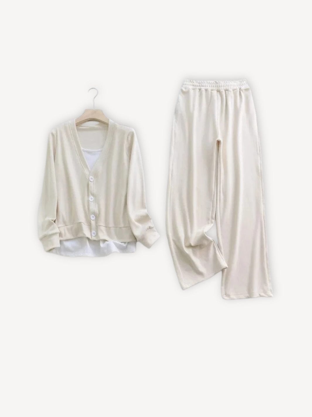 Pyjama femme | Boutonné devant Blanc / S