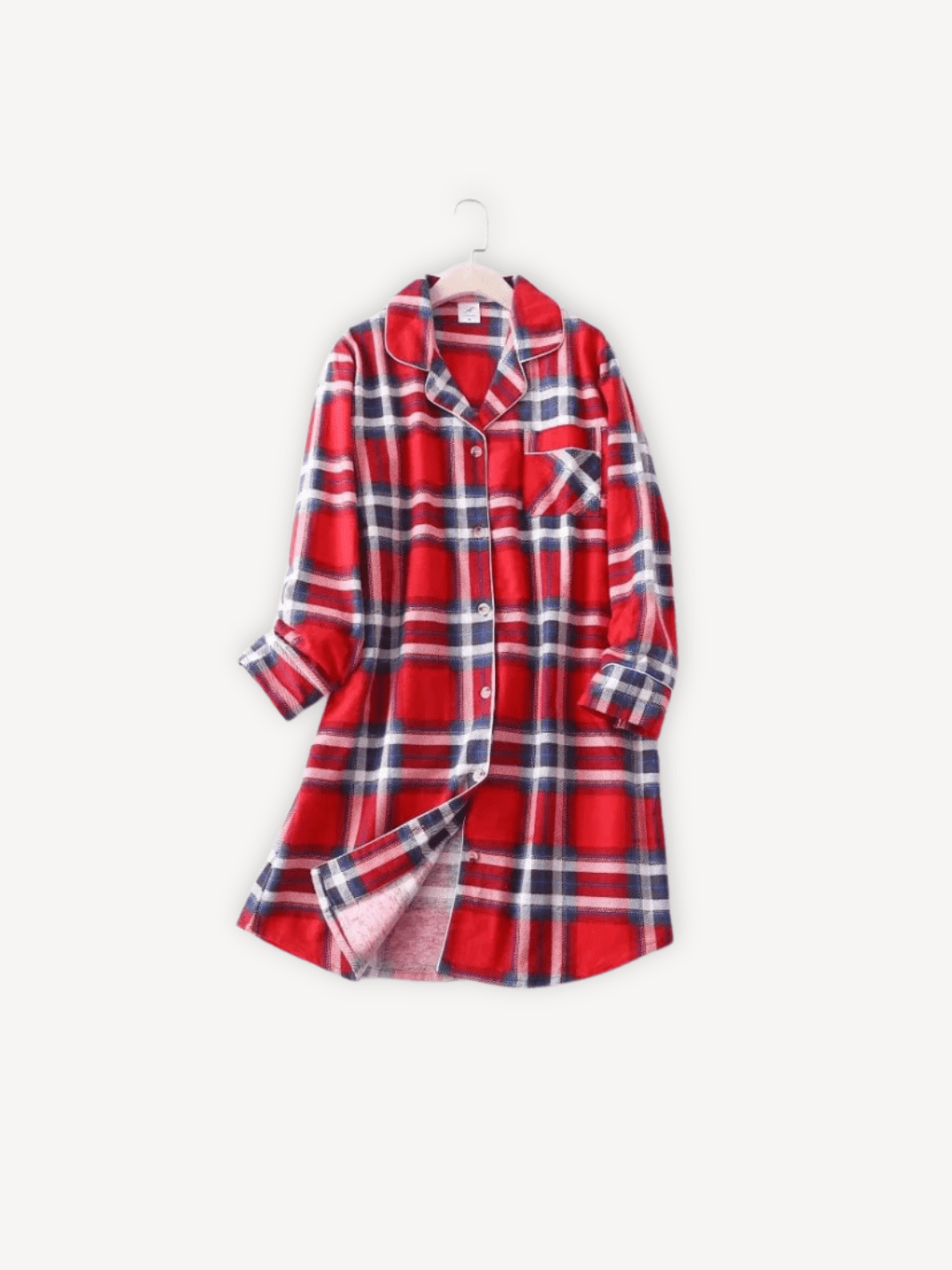 Pyjama femme | Carreaux bleus Rouge / S