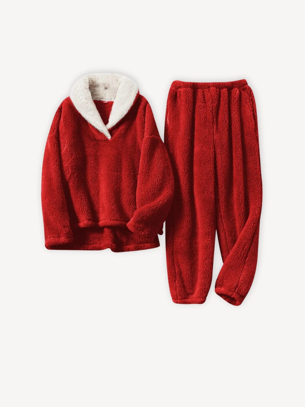 Pyjama femme chaud | Polaire Rouge / S