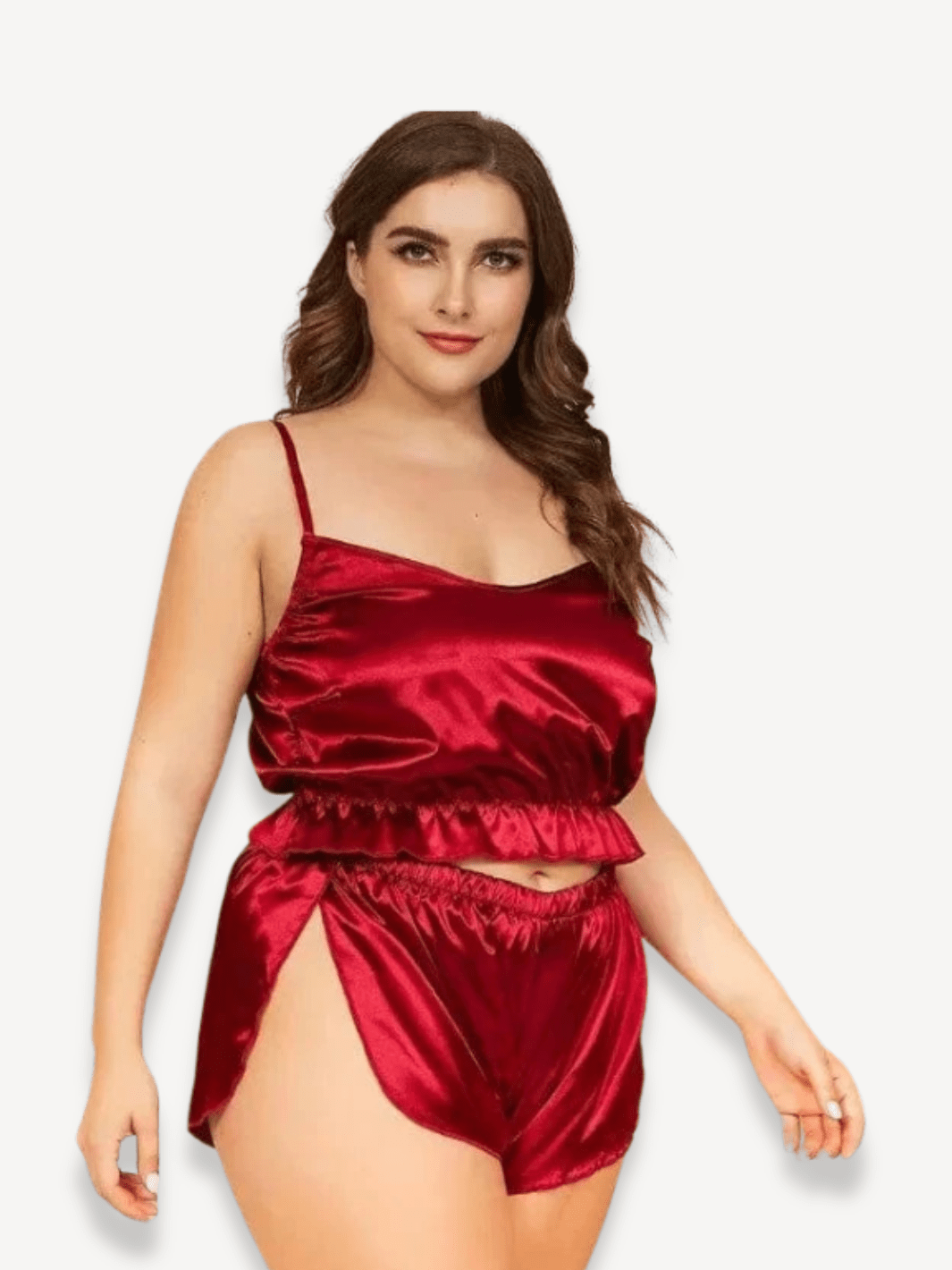 Pyjama femme été | Grande taille Rouge / XL