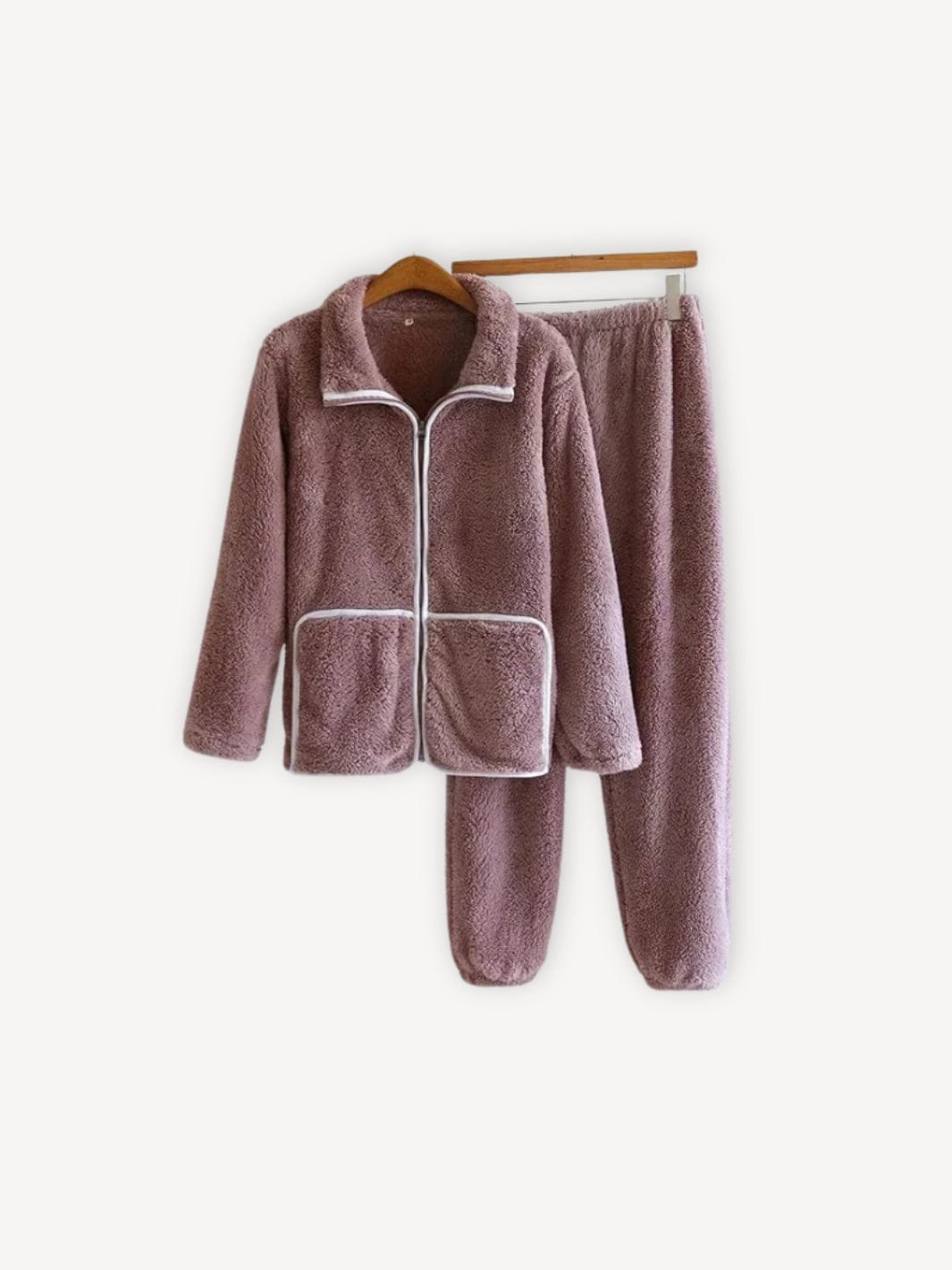 Pyjama femme hiver chaud | Polaire Mauve / S