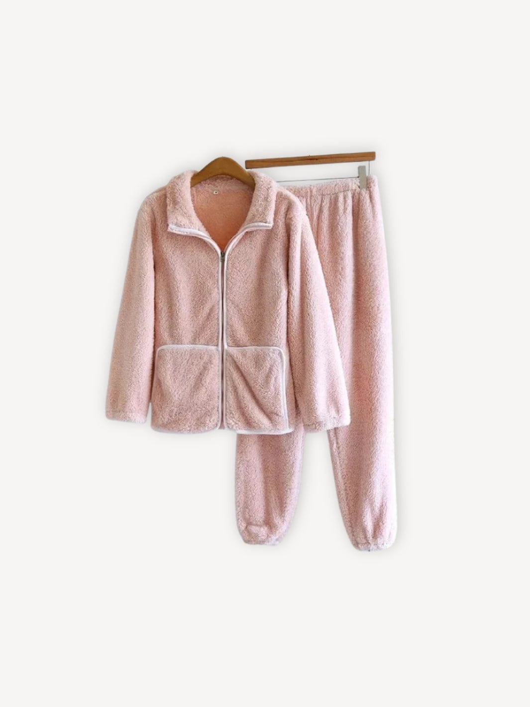 Pyjama femme hiver chaud | Polaire Rose / S