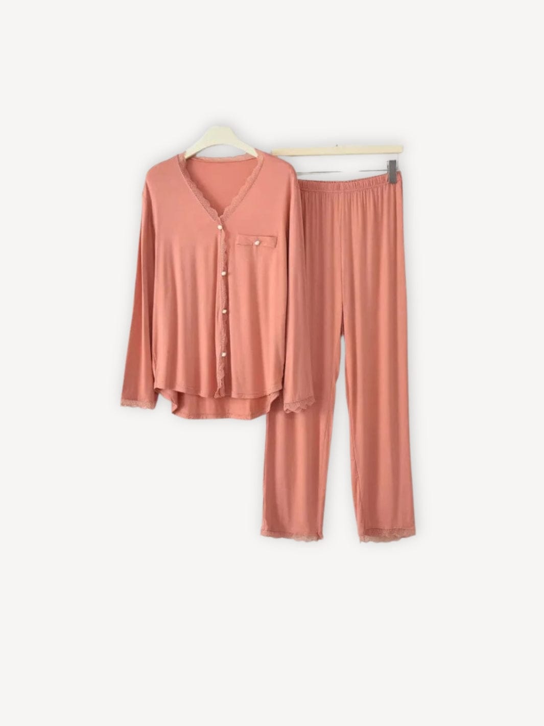 Pyjama femme long | Été Orange / L