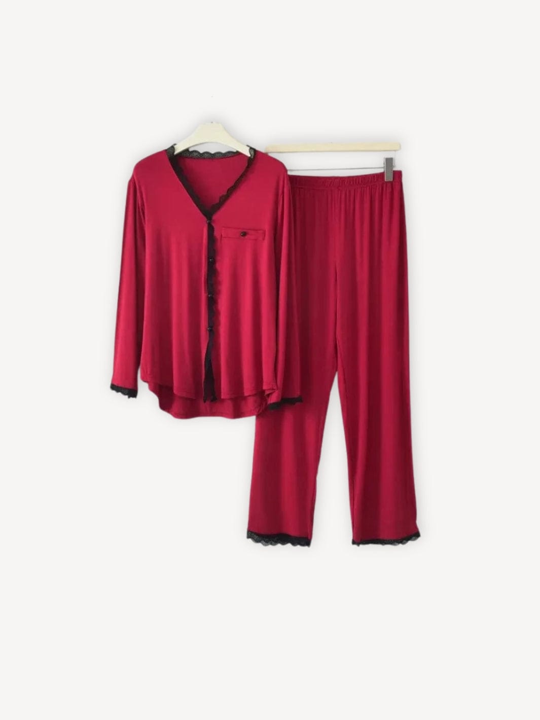 Pyjama femme long | Été Rouge / L