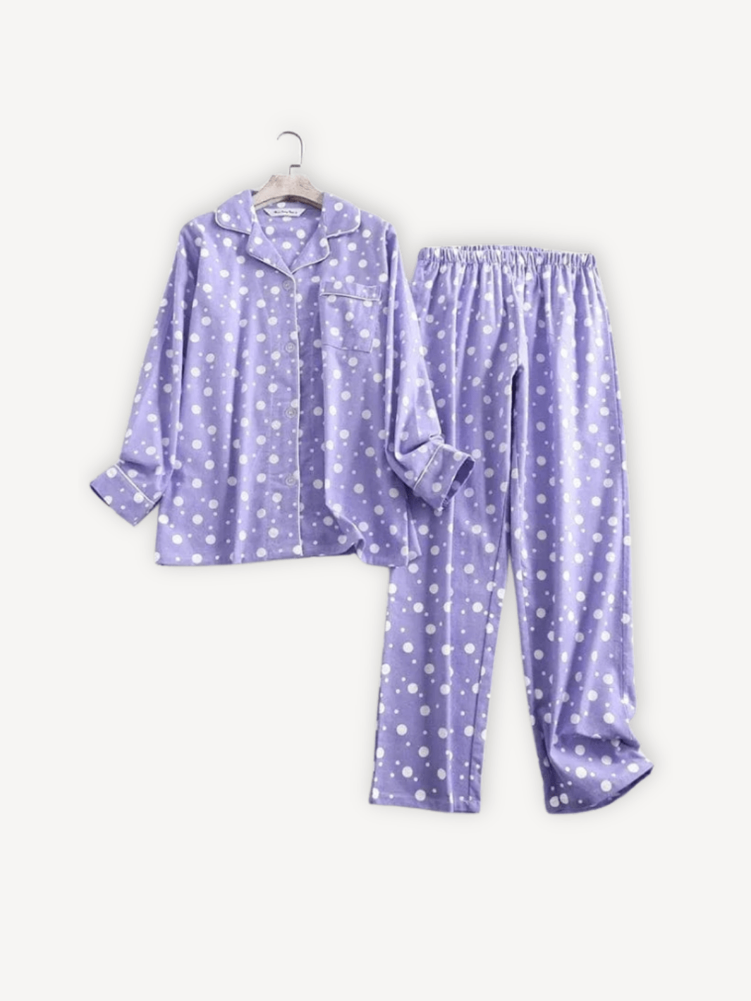 Pyjama femme | Mauve Mauve à pois blancs / XL