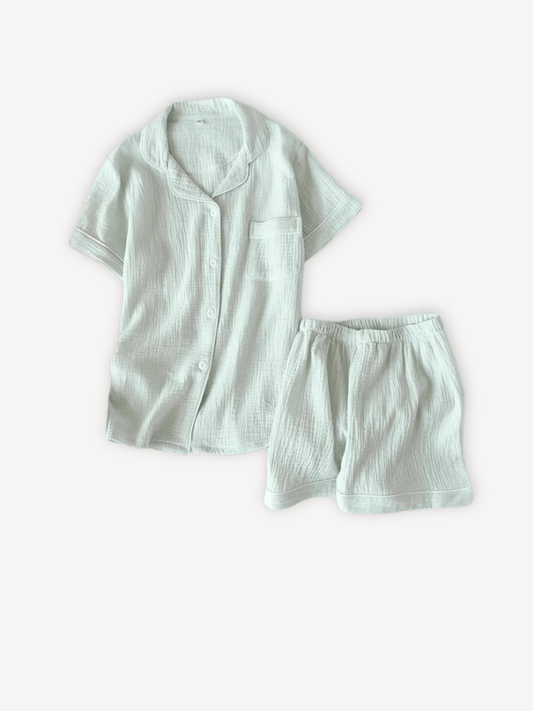 Pyjama femme | Short Vert Vert / M