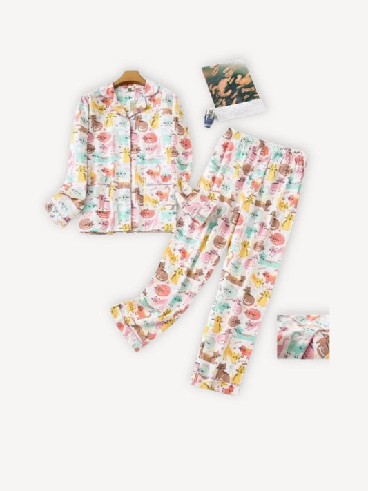 Pyjama flanelle fille | Girl'z Chat / S