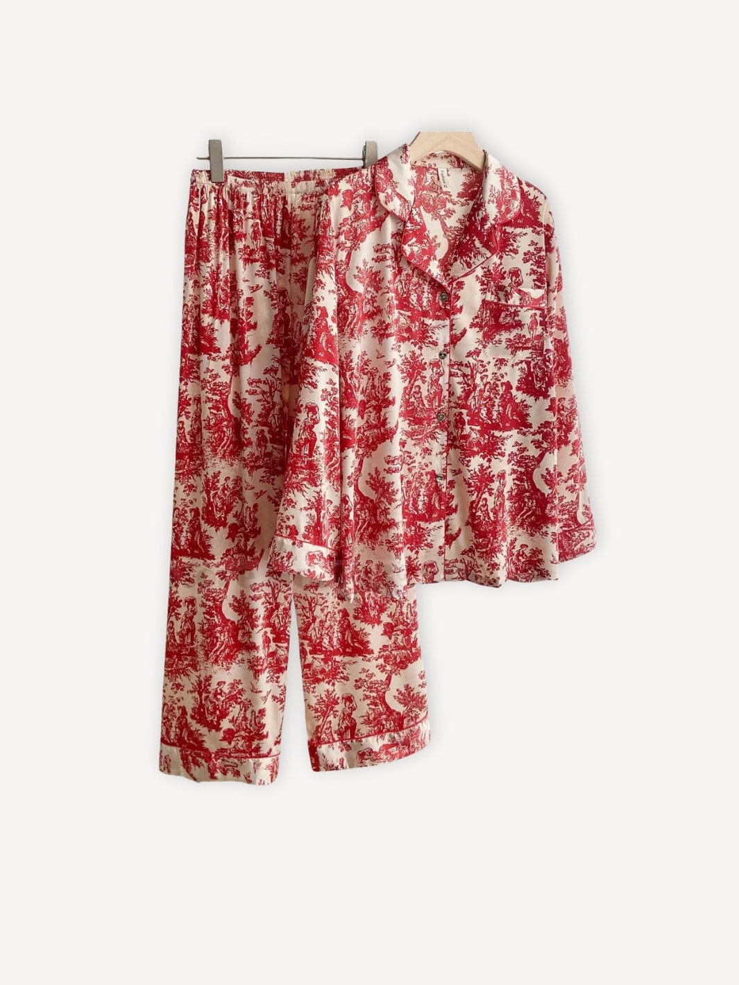 Pyjama fleurs | Femme Rouge / S