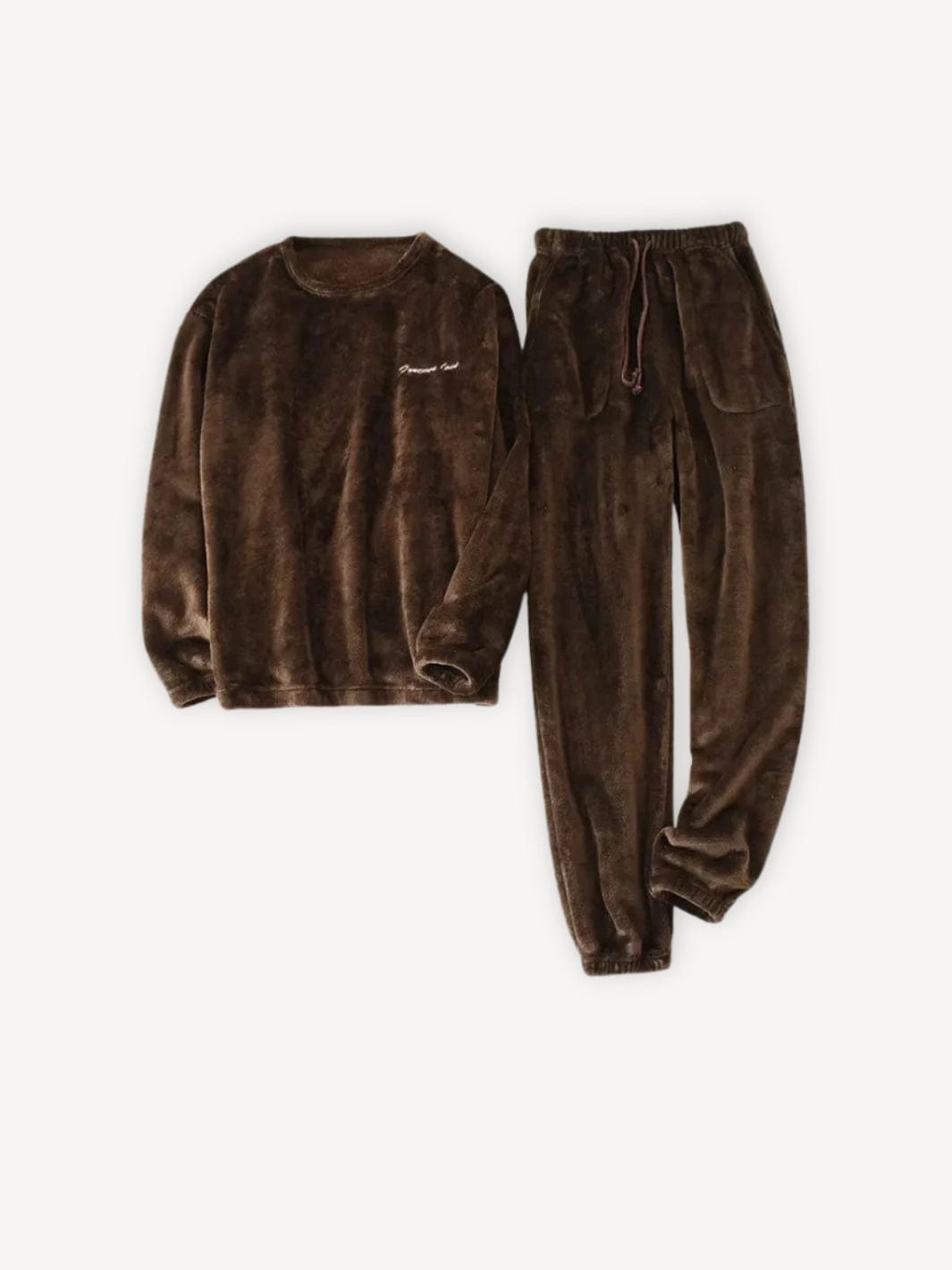 Pyjama homme hiver | Chaud Marron / S