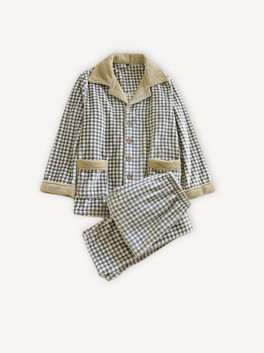 Pyjama homme hiver | Flanelle Beige / M