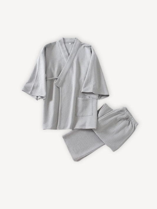 Pyjama kimono homme | Coton Gris / M