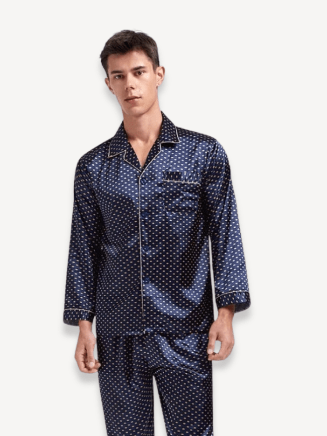 Pyjama satin homme | Luxe Bleu / L