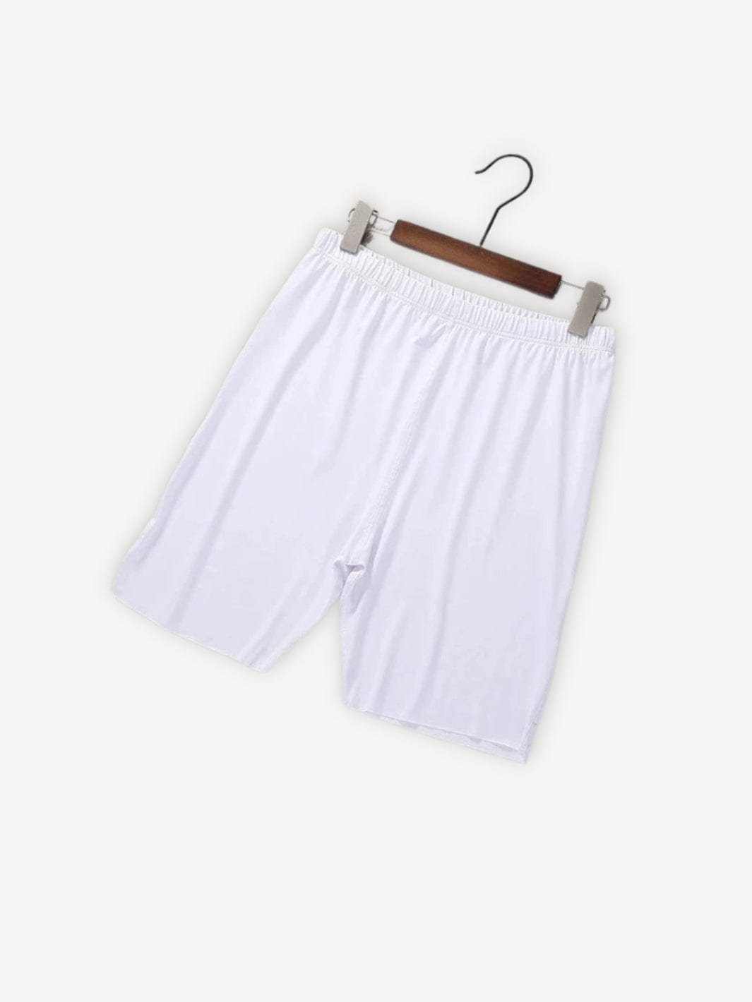 Pyjama short homme | Soie Blanc / L