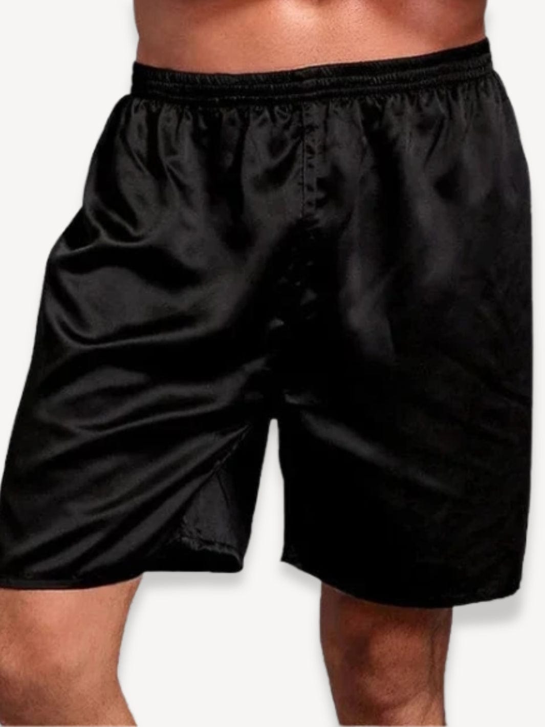 Pyjama short satin | Homme Noir / L