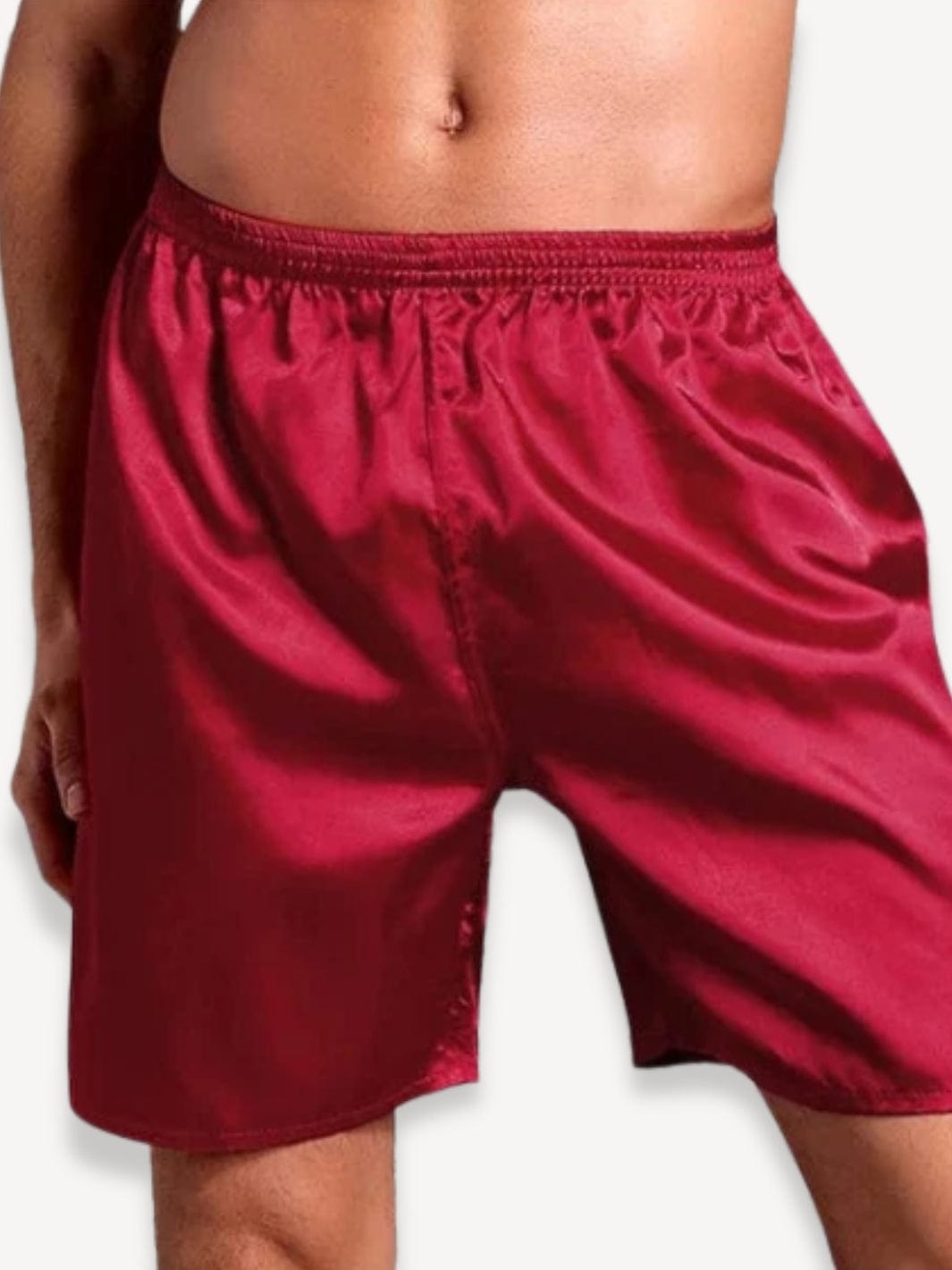 Pyjama short satin | Homme Rouge / L