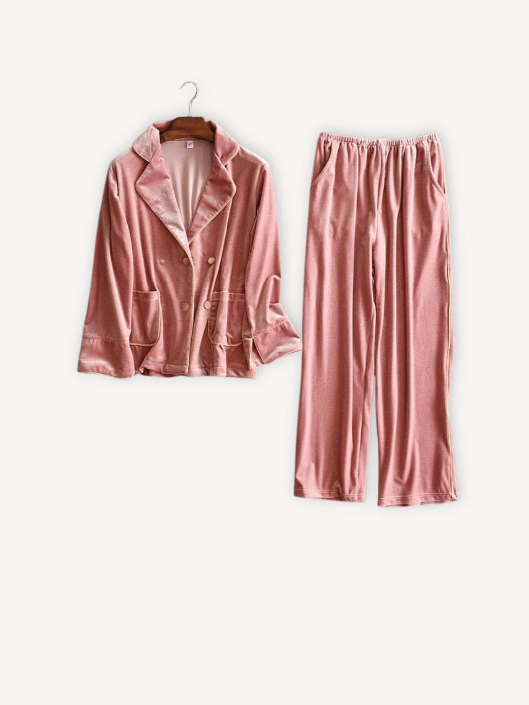 Pyjama velours rose | Femme Rose / M